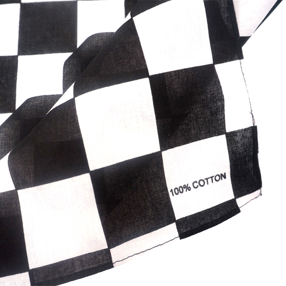 Bandana Checkered Flag Auto Ra - Bandana Blank White review and price