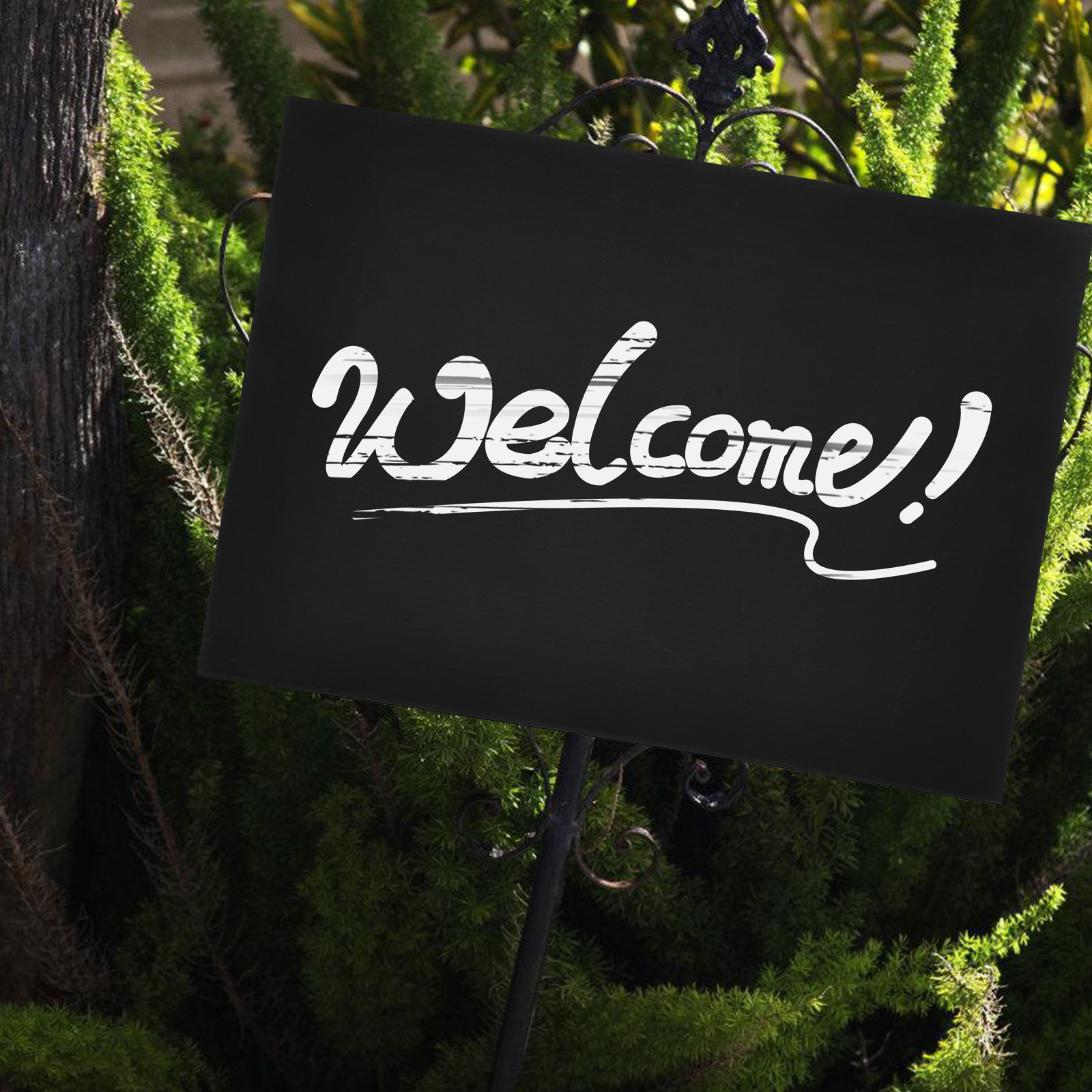 2Pcs Sleek Black Blank Garden  - Yard Sign Blank review and price